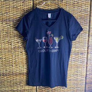NWOT Pro Club blk group therapy martini wine margarita T-shirt XL c measurements